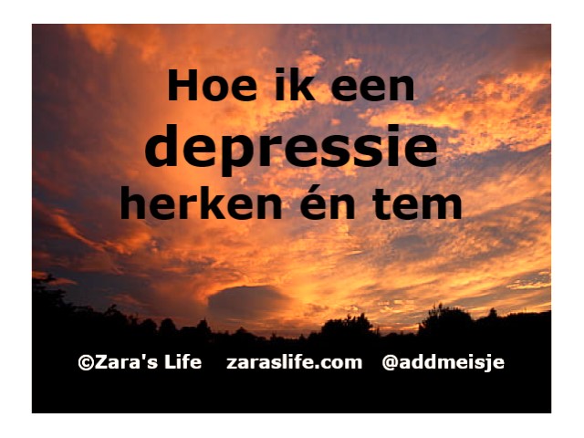 Hoe ik een depressie herken en tem